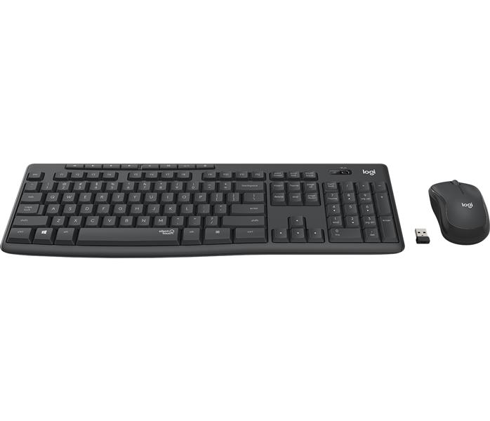 Logitech MK295 Silent Wireless Combo toetsenbord Inclusief muis USB QWERTY Spaans Grafiet