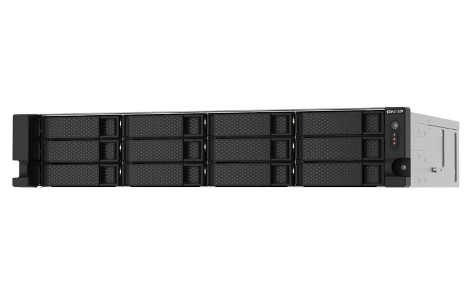 QNAP TS-1273AU-RP-8G data-opslag-server NAS Rack (2U) Ethernet LAN Aluminium, Zwart V1500B