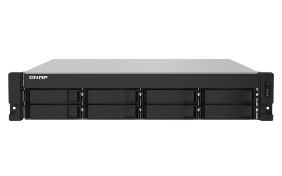 QNAP TS-832PXU NAS Rack (2U) Ethernet LAN Aluminium, Zwart AL324