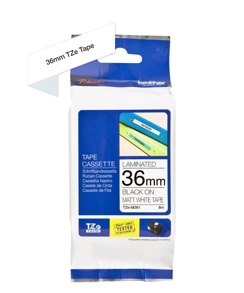 Brother TZe-M261 printerlint Zwart
