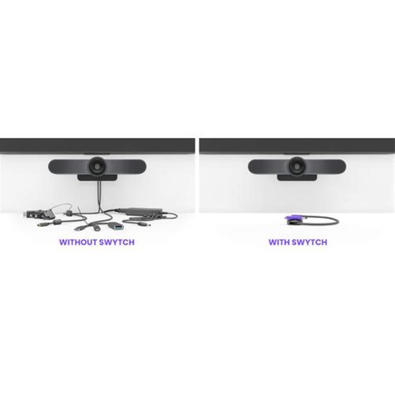 Logitech Swytch AV-zender & ontvanger Zwart, Violet