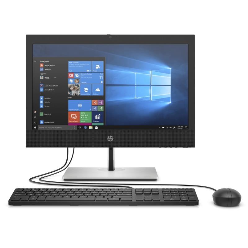 HP ProOne 400 G6 49,5 cm (19.5"") 1920 x 1080 Pixels Intel® 10de generatie Core™ i5 8 GB DDR4-SDRAM 256 GB SSD Wi-Fi 6 (802.11ax) Zwart Alles-in-één-p