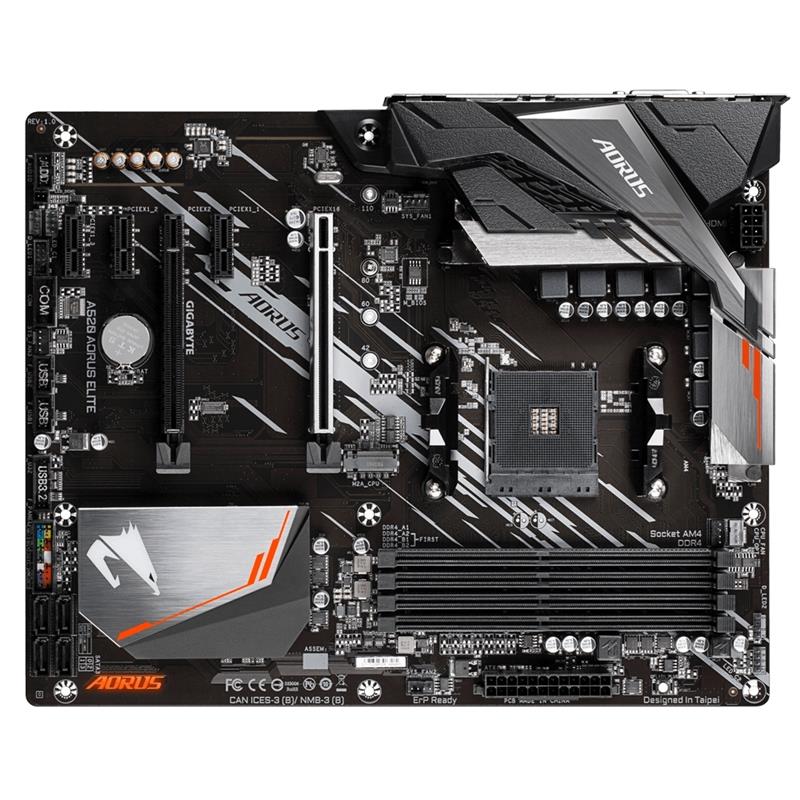 Gigabyte A520 AORUS ELITE moederbord Socket AM4 ATX AMD A520