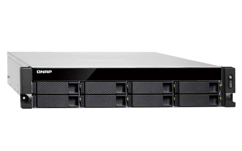 QNAP TS-877XU-RP NAS Rack (2U) Ethernet LAN Zwart, Grijs 2600