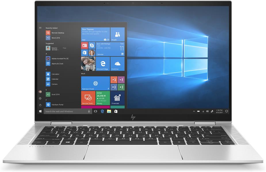 HP EliteBook x360 1030 G7 Hybride (2-in-1) Zilver 33,8 cm (13.3"") 1920 x 1080 Pixels Touchscreen Intel® 10de generatie Core™ i5 16 GB LPDDR4-SDRAM 25