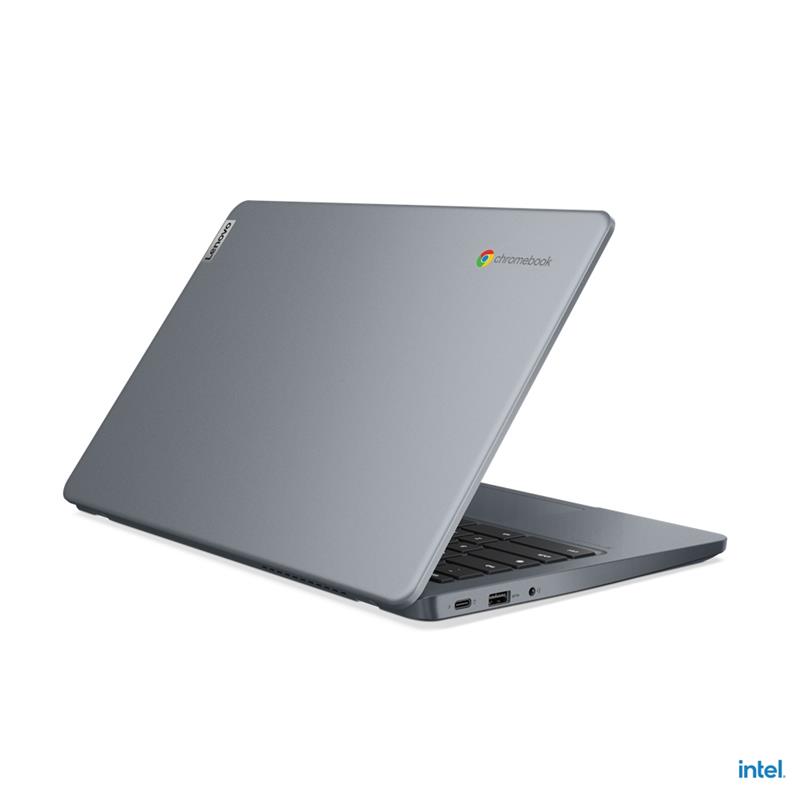 Lenovo 14e Chromebook N200 35,6 cm (14"") Full HD Intel® N 8 GB LPDDR5-SDRAM 128 GB eMMC Wi-Fi 6E (802.11ax) ChromeOS Grijs