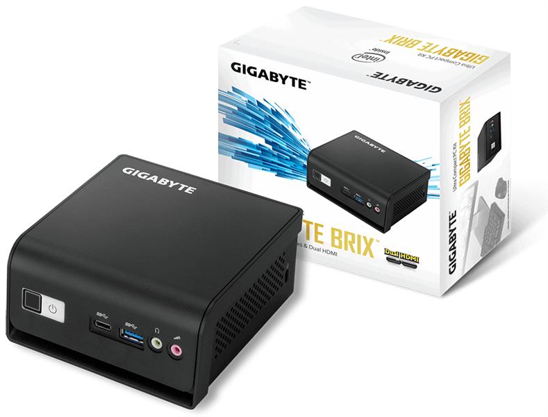 Gigabyte GB-BLCE-4000RC PC/workstation barebone 0,67L maat pc Zwart N4000 2,6 GHz