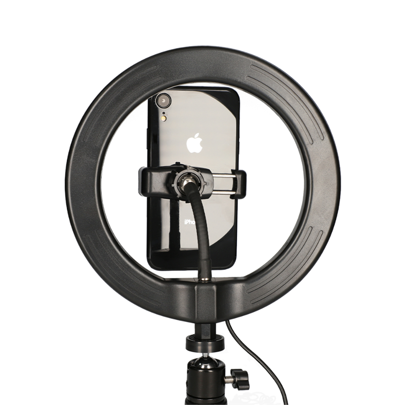 KSIX Live studio LED ring met tripod 14W zwart