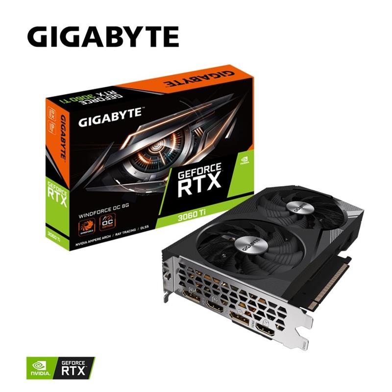 Gigabyte GeForce RTX 3060 Ti WINDFORCE OC 8G NVIDIA 8 GB GDDR6