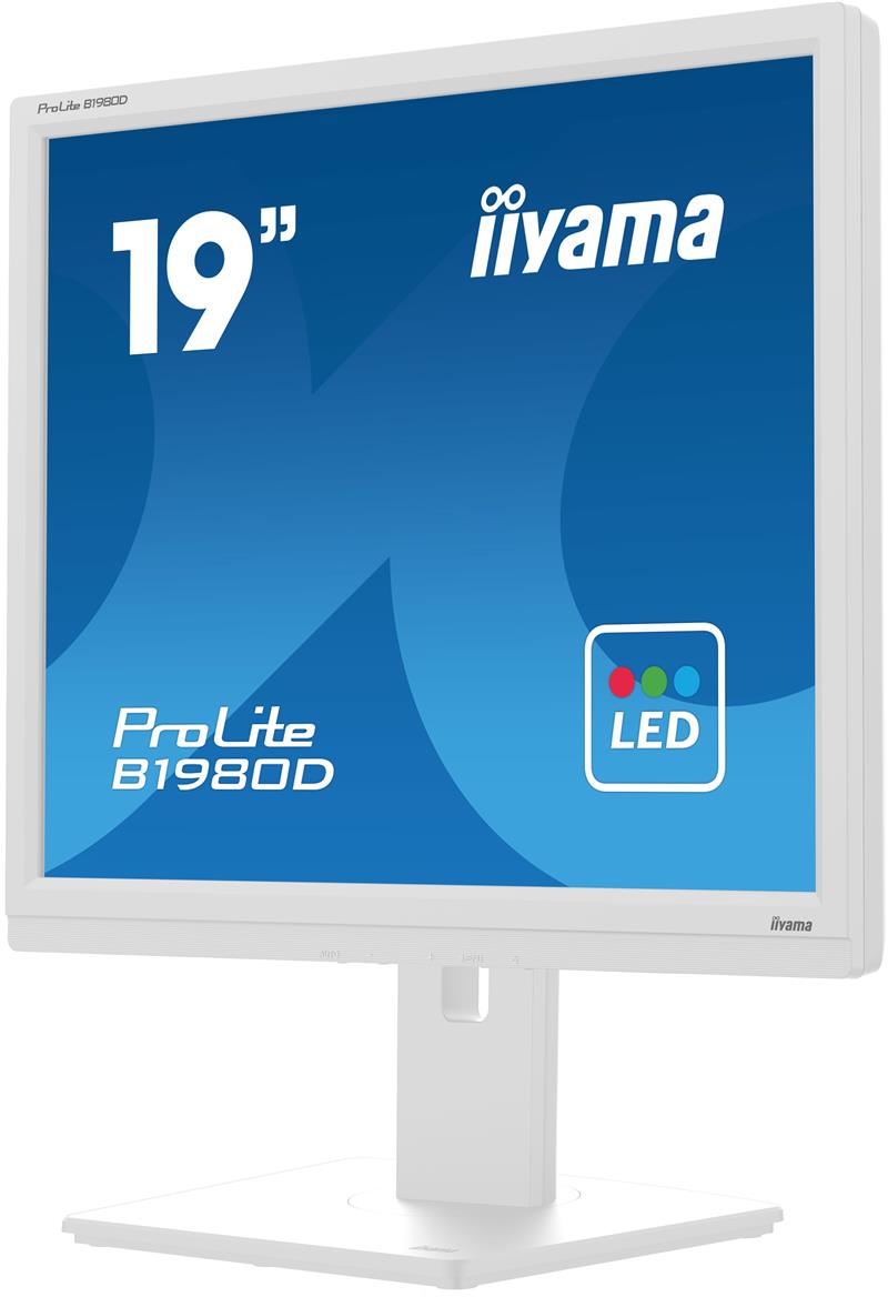 iiyama ProLite B1980D-W5 computer monitor 48,3 cm (19"") 1280 x 1024 Pixels SXGA LCD Wit