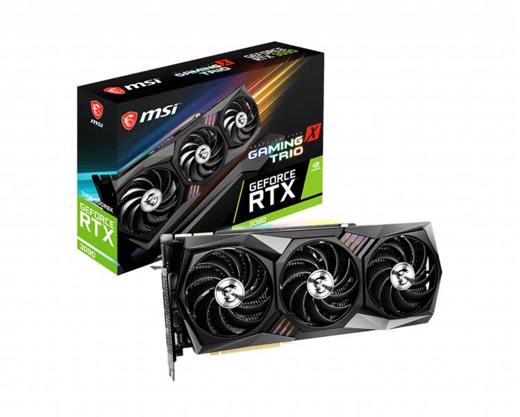 MSI RTX 3090 GAMING X TRIO 24G videokaart NVIDIA GeForce RTX 3090 24 GB GDDR6X