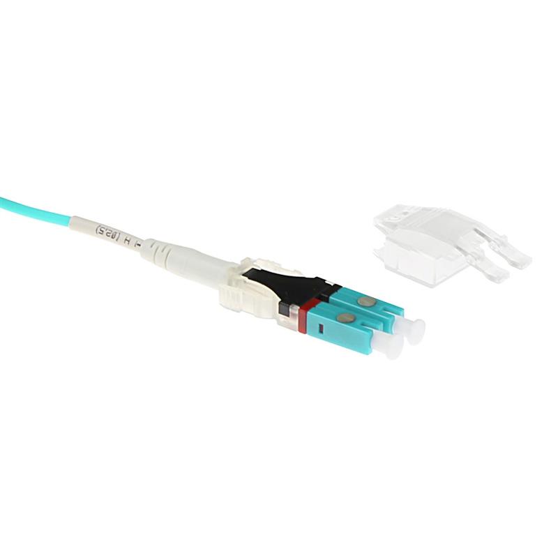 ACT RL8301 Glasvezel kabel 1 m LC OM3 Aqua-kleur