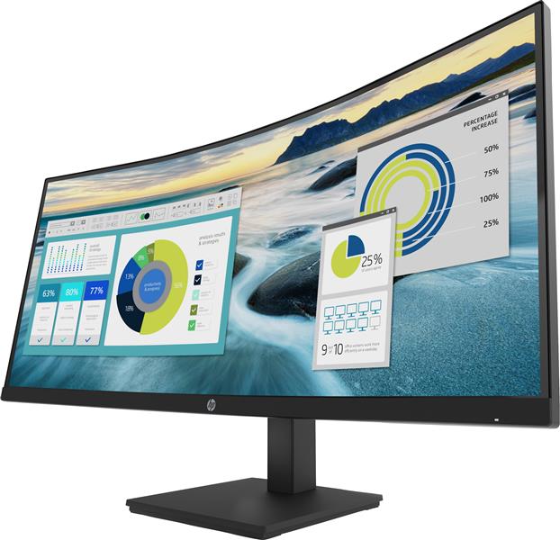 HP P34hc G4 86,4 cm (34"") 3440 x 1440 Pixels Quad HD LED Zwart