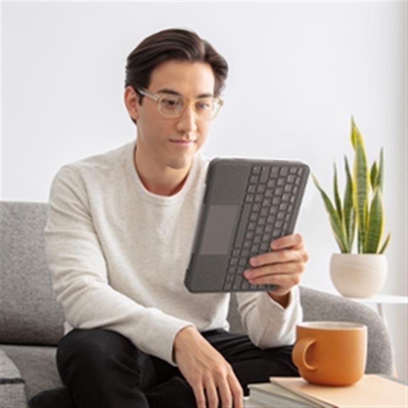 Logitech Folio Touch Grijs Smart Connector QWERTY Spaans