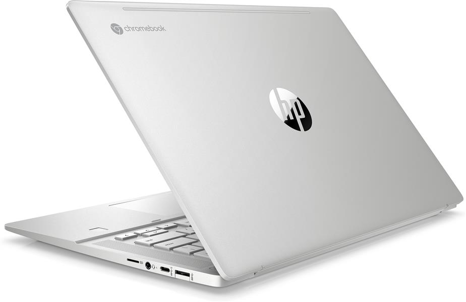HP Chromebook Pro c645 DDR4-SDRAM 35,6 cm (14"") 1920 x 1080 Pixels AMD Ryzen 3 8 GB 128 GB SSD Wi-Fi 6 (802.11ax) Chrome OS Aluminium, Zilver