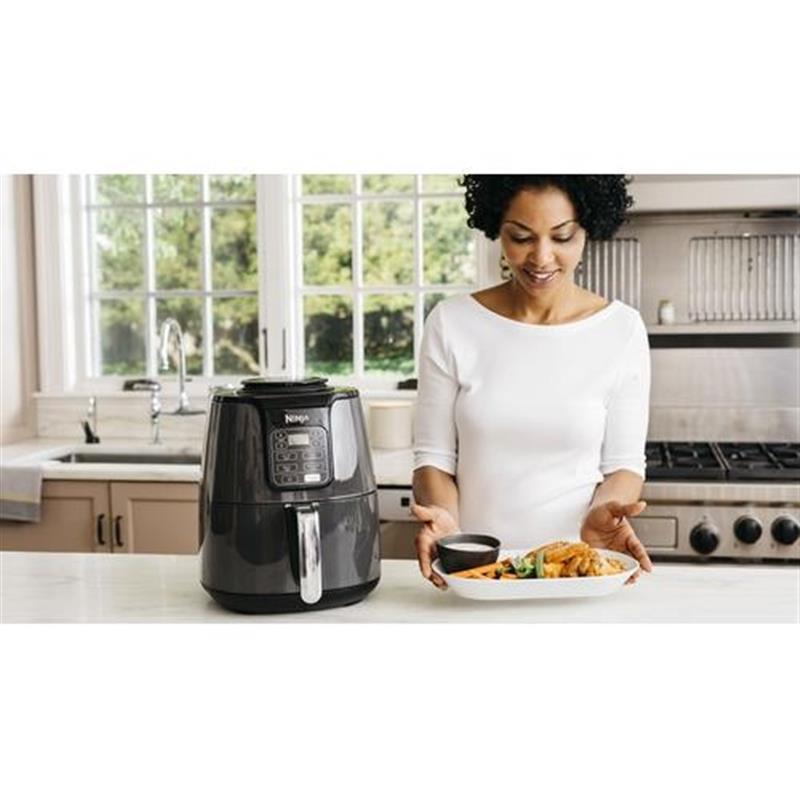 Ninja AF100 Enkel 3,8 l Vrijstaand 1550 W Heteluchtfriteuse Zwart