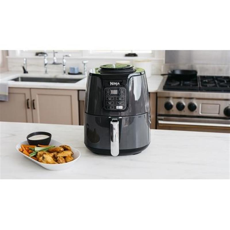Ninja AF100 Enkel 3,8 l Vrijstaand 1550 W Heteluchtfriteuse Zwart