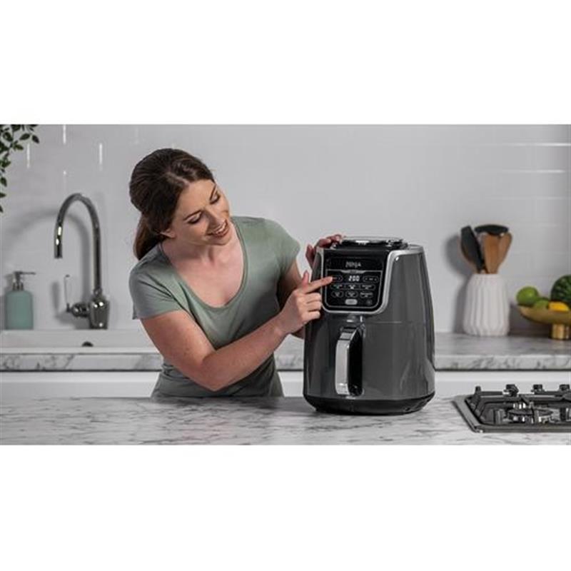 Ninja AF160 Enkel 5,2 l Vrijstaand 1750 W Heteluchtfriteuse Grijs