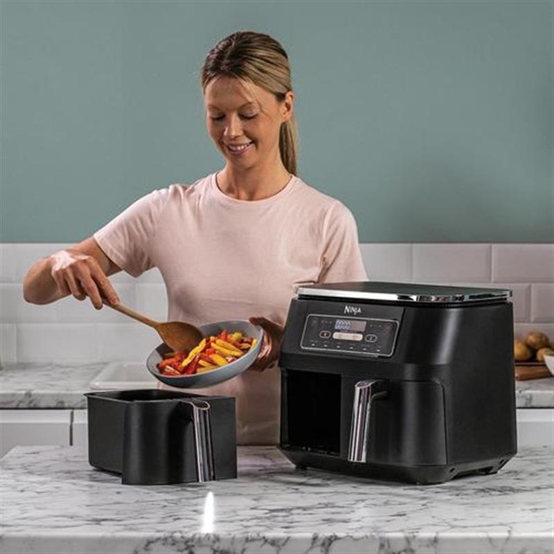 Ninja AF300 Dubbel 7,6 l Vrijstaand 1690 W Heteluchtfriteuse Zwart