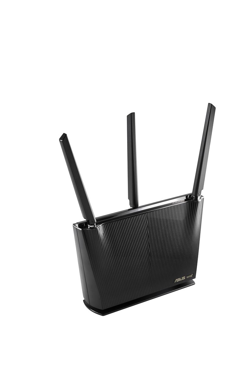 ASUS RT-AX68U AX2700 AiMesh draadloze router Ethernet Dual-band (2.4 GHz / 5 GHz) Zwart