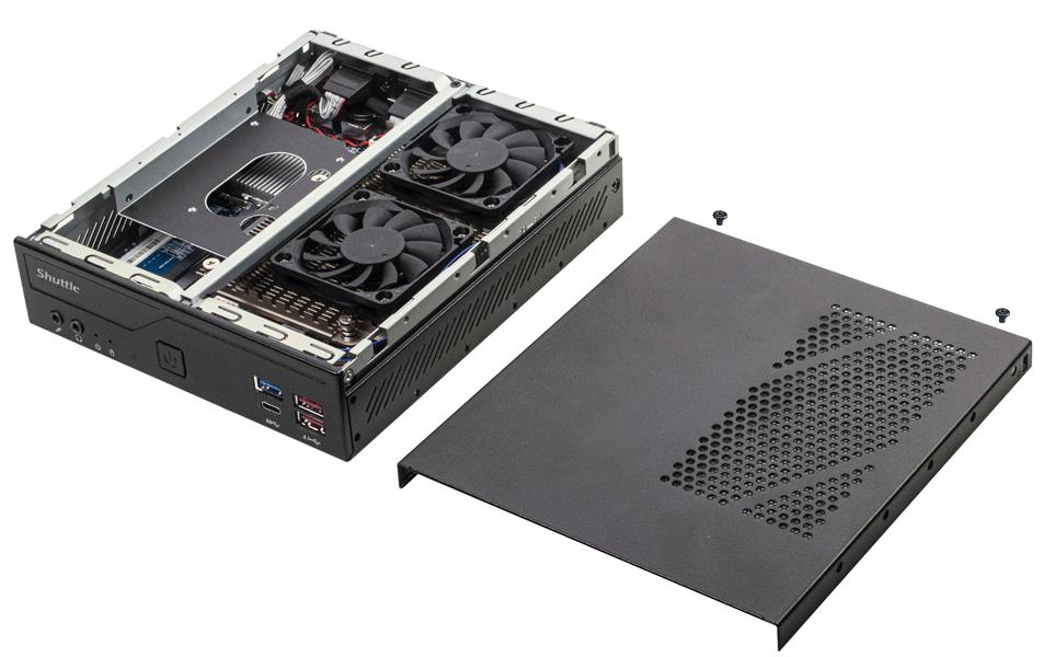 Shuttle XP? slim DH470C 1,35L maat pc Zwart Intel H470 LGA 1200 (Socket H5)