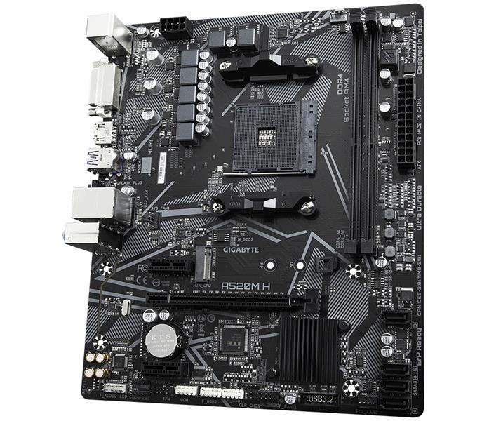 Gigabyte A520M H (rev. 1.0) Socket AM4 micro ATX