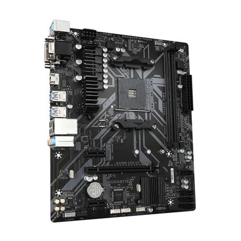 Gigabyte B450M S2H V2 moederbord AMD B450 Socket AM4 micro ATX