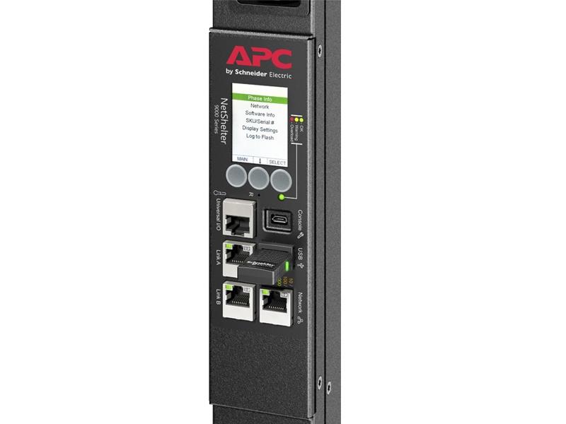 APC Rack PDU APDU9981EU3, Switched, 0U, 16A, 400V, (21x) C13 & (3x) C19, IEC 309 16A 3Fase stekker