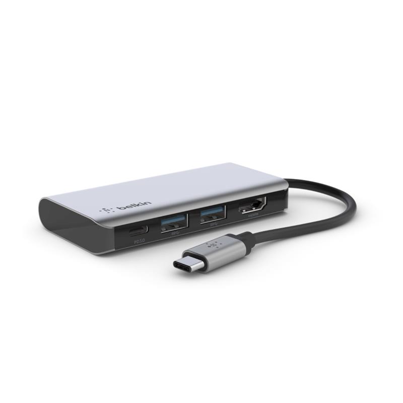 Belkin AVC006btSGY USB 3.2 Gen 1 (3.1 Gen 1) Type-C 5000 Mbit/s Zilver