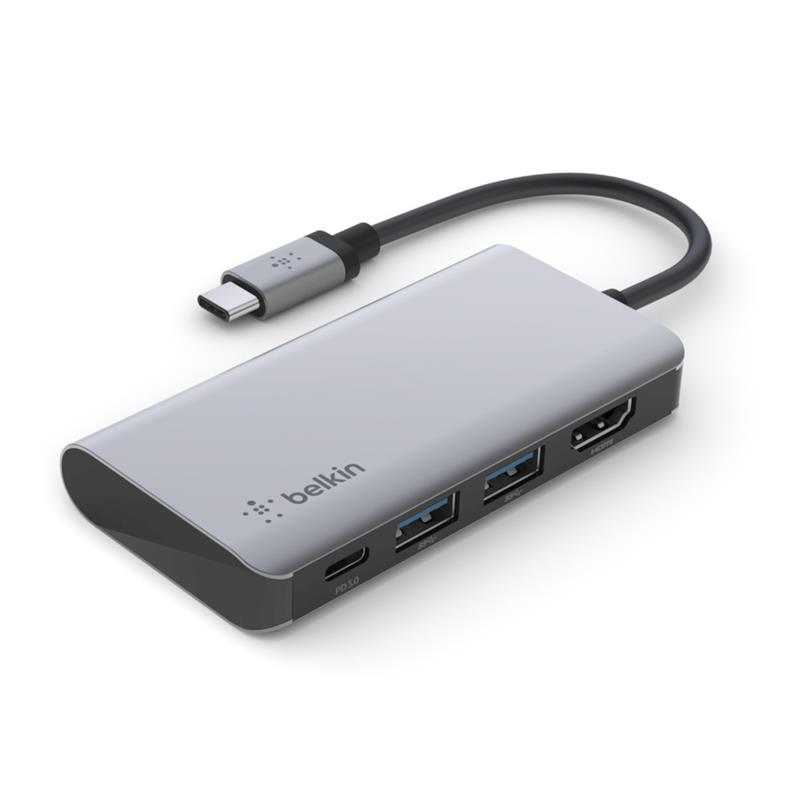 Belkin AVC006btSGY USB 3.2 Gen 1 (3.1 Gen 1) Type-C 5000 Mbit/s Zilver