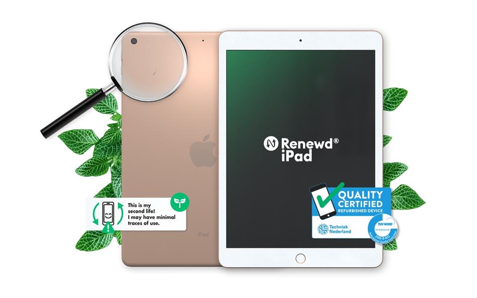 Renewd iPad 7 WiFi Goud 32GB