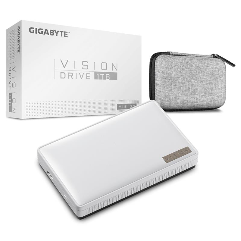 Gigabyte Vision Drive 1TB 1000 GB Zwart, Wit