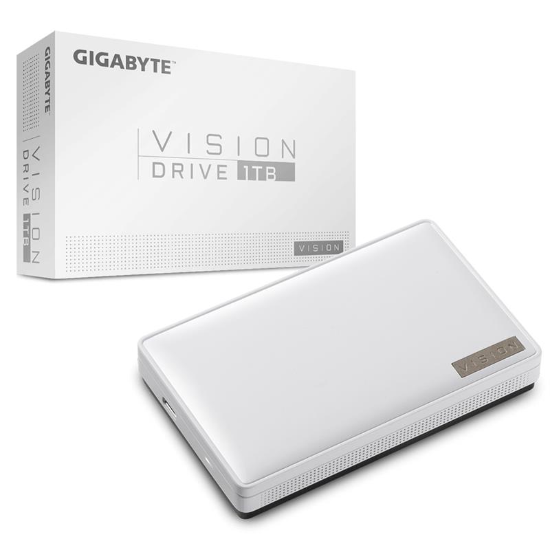 Gigabyte Vision Drive 1TB 1000 GB Zwart, Wit