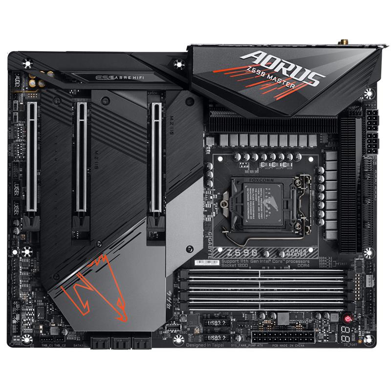 Gigabyte Z590 AORUS MASTER moederbord Intel Z590 Express LGA 1200 ATX