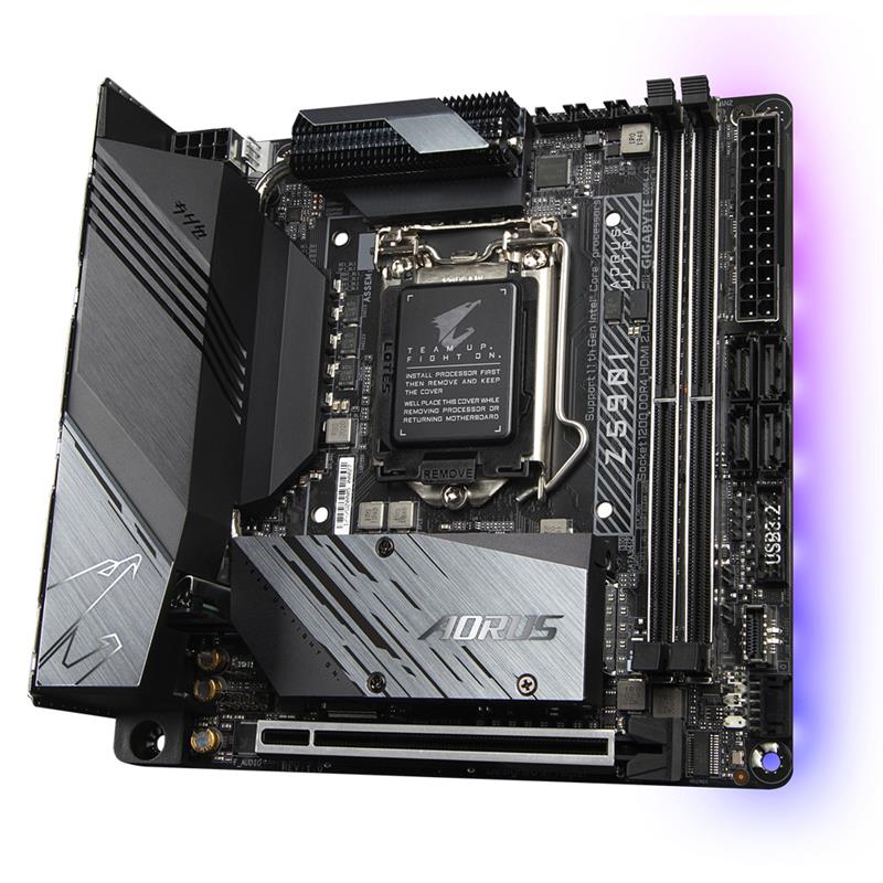 Gigabyte Z590I AORUS ULTRA moederbord Intel Z590 Express LGA 1200 mini ITX