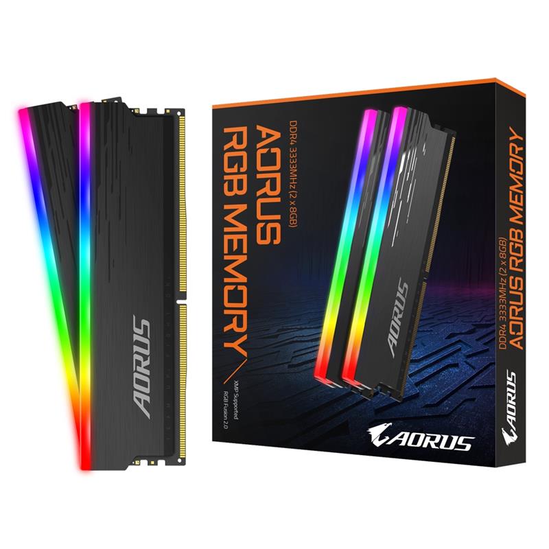 Gigabyte AORUS RGB geheugenmodule 16 GB 2 x 8 GB DDR4 3333 MHz