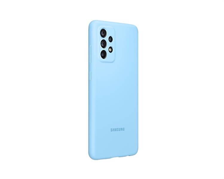 Samsung A72 Silicone Cover Blue mobiele telefoon behuizingen 17 cm (6.7"") Hoes Blauw