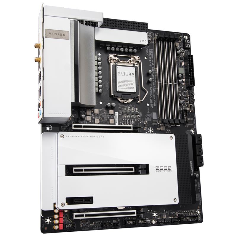 Gigabyte Z590 VISION D moederbord Intel Z590 Express LGA 1200 ATX