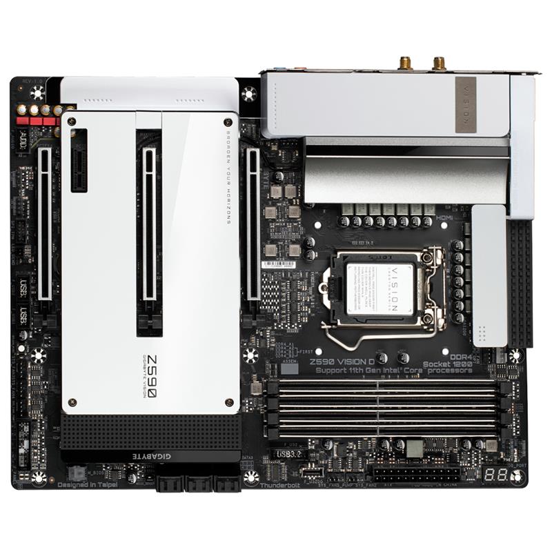 Gigabyte Z590 VISION D moederbord Intel Z590 Express LGA 1200 ATX