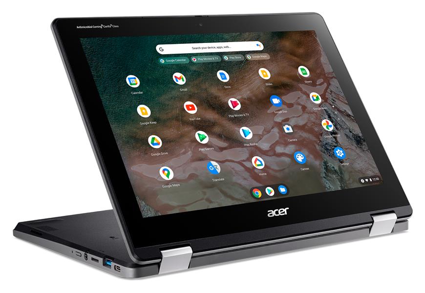 Acer Chromebook Spin 512 R853TA-C0EN N5100 30,5 cm (12"") Touchscreen HD+ Intel® Celeron® 4 GB LPDDR4x-SDRAM 32 GB eMMC Wi-Fi 6 (802.11ax) ChromeOS Zw