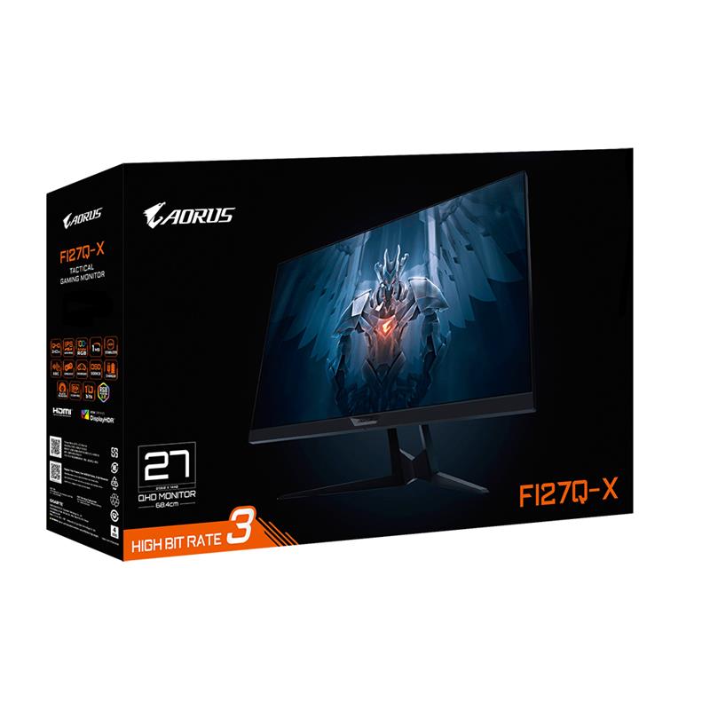 Gigabyte FI27Q-X 68,6 cm (27"") 2560 x 1440 Pixels Zwart