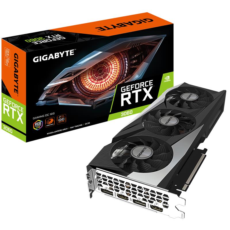 Gigabyte GeForce RTX 3060 GAMING OC 12G NVIDIA 12 GB GDDR6