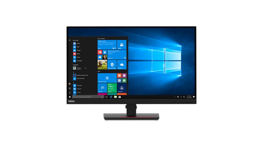 Lenovo ThinkVision T27h-2L 68,6 cm (27"") 2560 x 1440 Pixels Quad HD LED Zwart