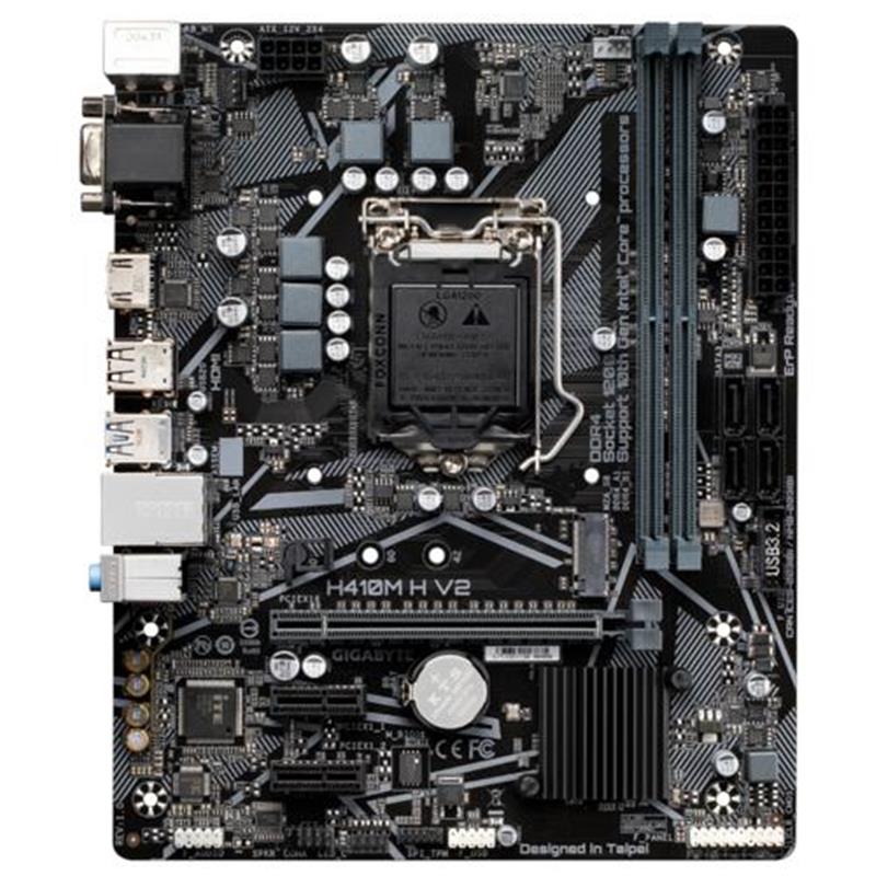 Gigabyte H410M H V2 moederbord Intel H410 LGA 1200 micro ATX