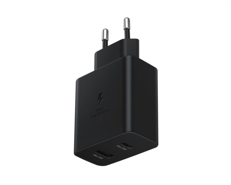 Samsung EP-TA220NBEGEU oplader voor mobiele apparatuur Hoofdtelefoons, Headset, Laptop, Smartphone, Smartwatch, Tablet Zwart AC Binnen