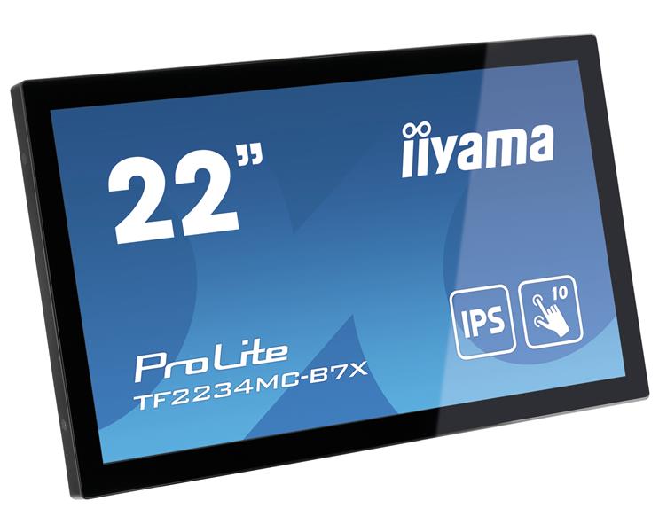 iiyama ProLite TF2234MC-B7X touch screen-monitor 54,6 cm (21.5"") 1920 x 1080 Pixels Multi-touch Multi-gebruiker Zwart