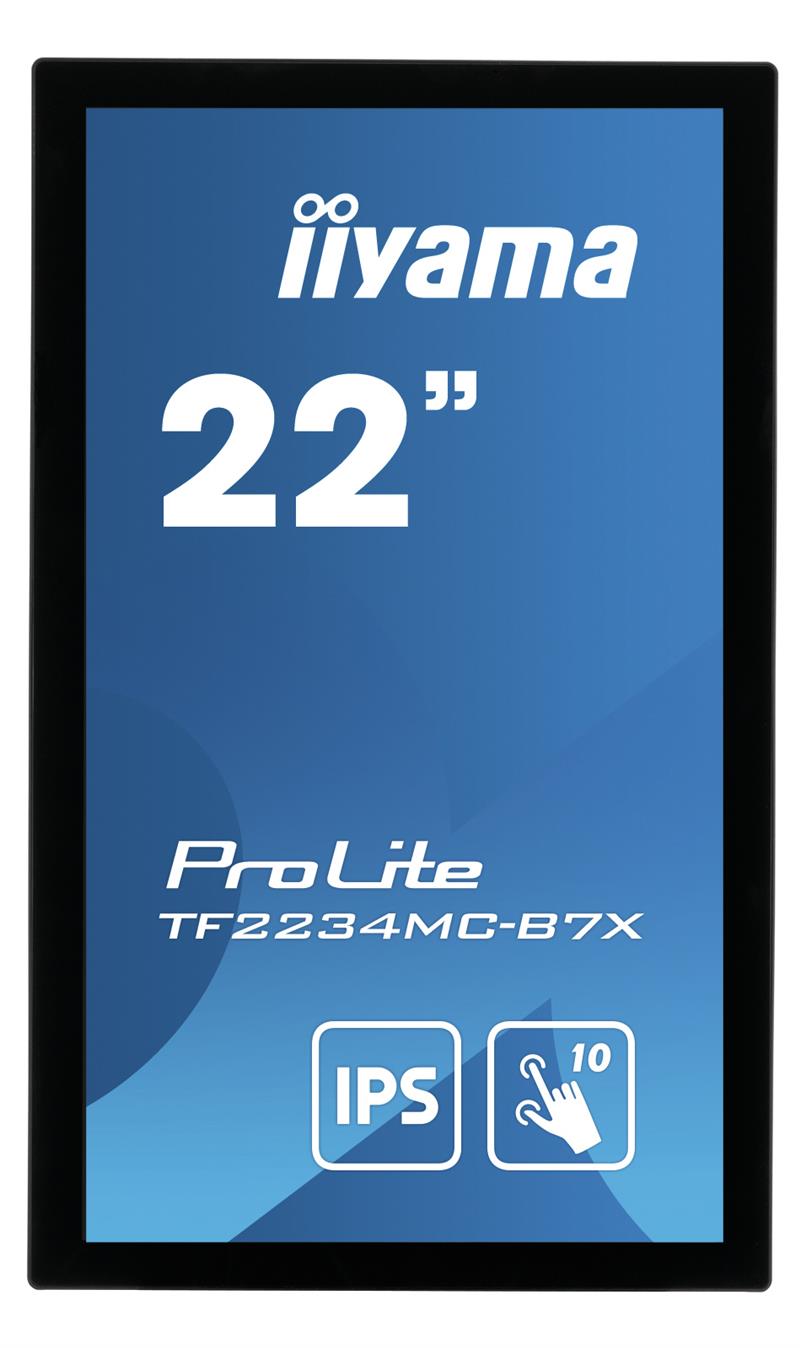 iiyama ProLite TF2234MC-B7X touch screen-monitor 54,6 cm (21.5"") 1920 x 1080 Pixels Multi-touch Multi-gebruiker Zwart