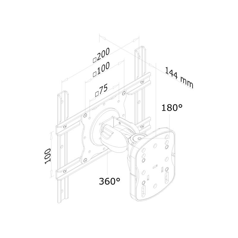 Newstar flatscreen wandsteun