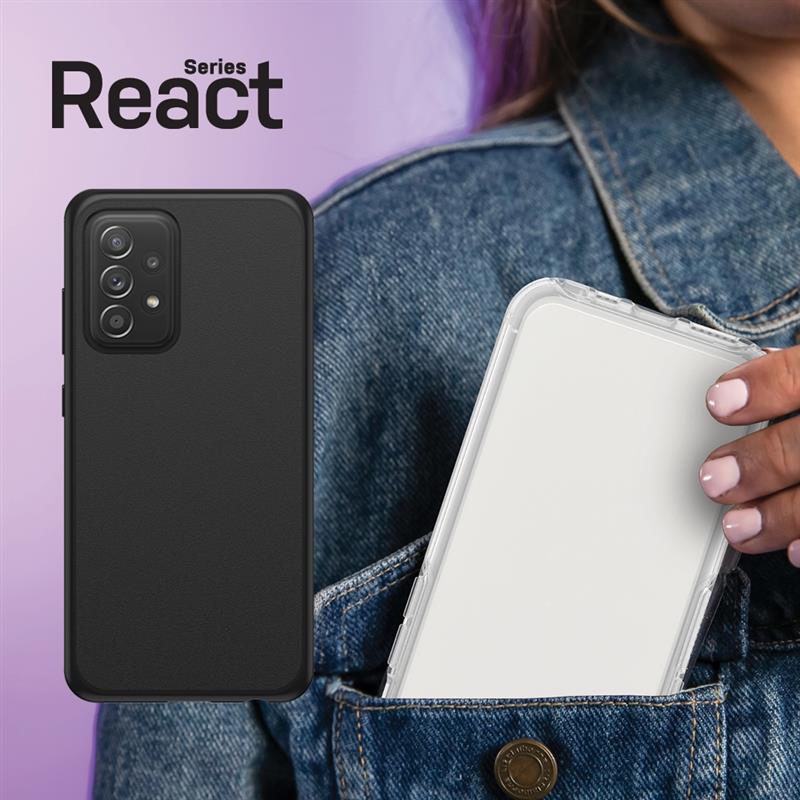 OtterBox React Series voor Samsung Galaxy A52/A52 5G, zwart - Geen retailverpakking