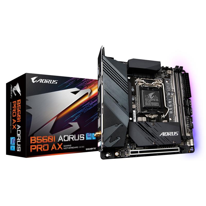 Gigabyte B560I AORUS PRO AX moederbord Intel B560 Express LGA 1200 mini ITX